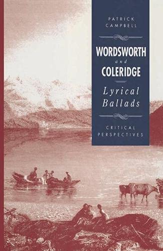 9780333522585: Wordsworth and Coleridge: "Lyrical Ballads" - Critical Perspectives