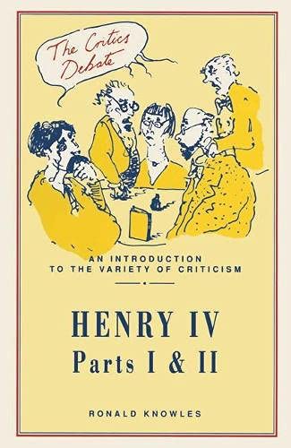 Beispielbild fr King Henry IV, Parts 1 and 2" (Critics Debate S.) zum Verkauf von Stephen White Books