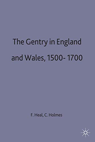 Beispielbild fr The Gentry in England and Wales, 1500-1700 zum Verkauf von WorldofBooks