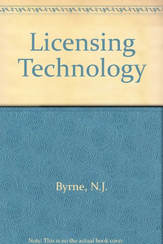 Stock image for Licensing Technology for sale by Wonder Book