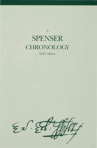 A Spenser Chronology (Author Chronologies Series) (9780333537442) by Maley, W.