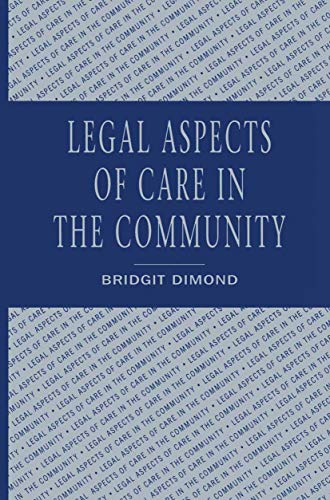 Imagen de archivo de Legal Aspects of Care in the Community a la venta por Anybook.com