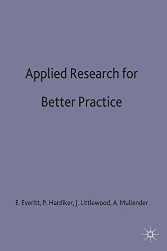 9780333544341: Applied Research for Better Practice: 19 (Practical Social Work Series)