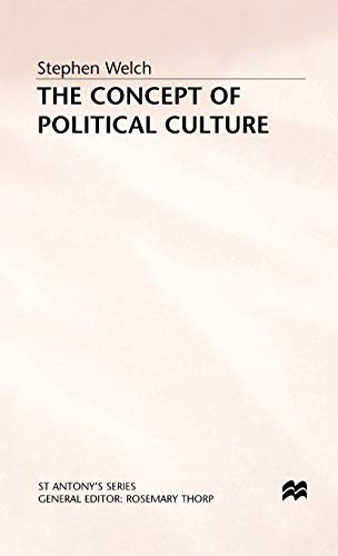 9780333545348: The Concept of Political Culture (St Antony's Series)