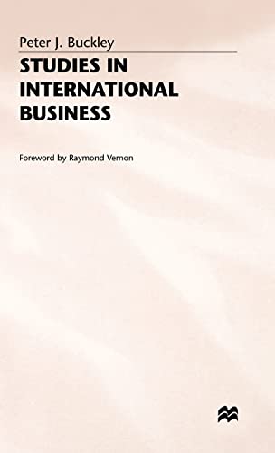 Beispielbild fr Studies in International Business zum Verkauf von Blackwell's