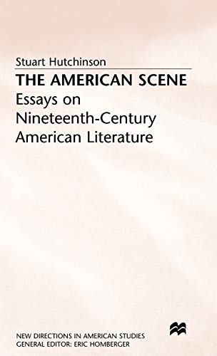 9780333550243: American Scene: Essays on Nineteenth-Century American Literature (New Directions in American Studies)