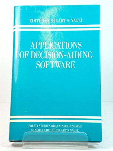 9780333556597: Applications in Decision-aiding Software (Policy Studies Organization Series)