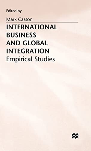 9780333560358: International Business and Global Integration: Empirical Studies