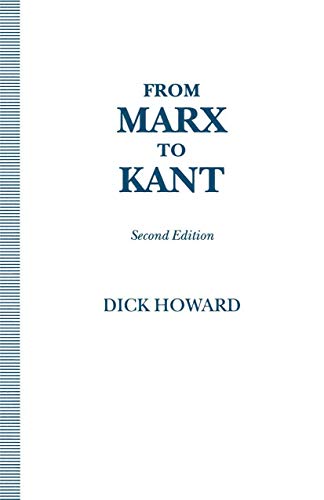 9780333560464: From Marx to Kant