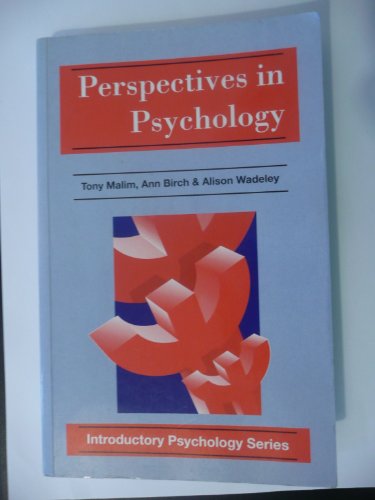 Stock image for Perspectives in Psychology for sale by Better World Books Ltd