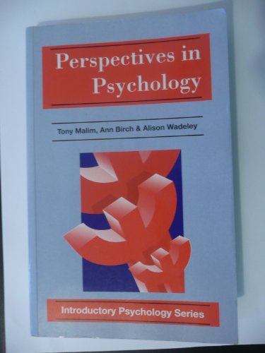 Stock image for Perspectives in Psychology (Introductory psychology series) for sale by AwesomeBooks