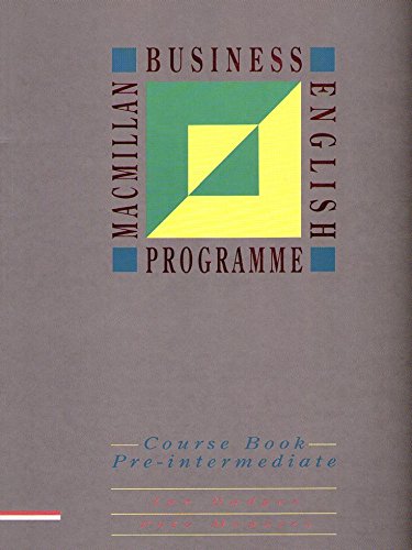 9780333568873: Macmillan Business English Programm Pre-Int Lev 2 Course Book