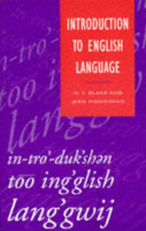 Stock image for Introduction to English Language (Studies in English Language) for sale by WorldofBooks