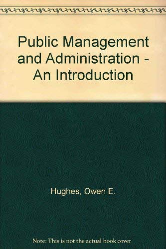 9780333580165: Public Management and Administration - An Introduction