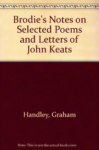 9780333581360: Brodie's Notes on Selected Poems and Letters of John Keats