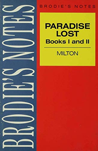 9780333581568: Milton: Paradise Lost (Brodie's Notes)