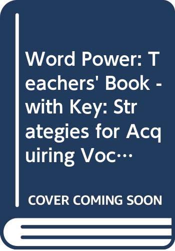 9780333583241: Word Power: Strategies for Acquiring Vocabulary: Teacher's Book (with Key)