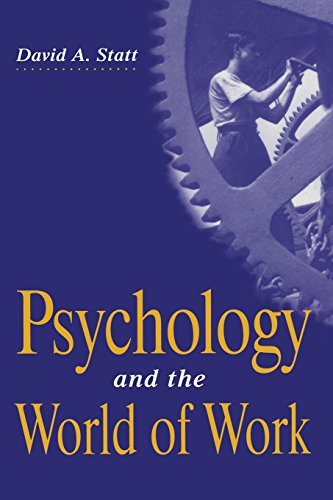 9780333584613: Psychology and the World of Work