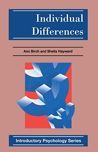 Stock image for Individual Differences : Introductory Psychology Serties for sale by Sarah Zaluckyj