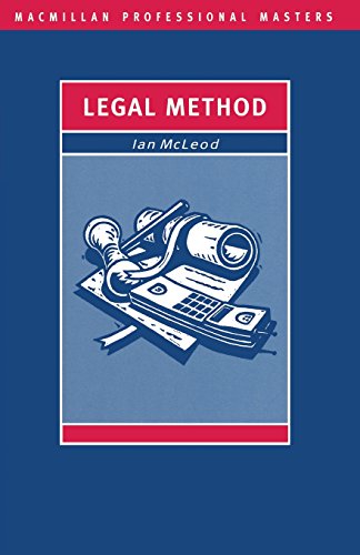 9780333588727: Legal Method