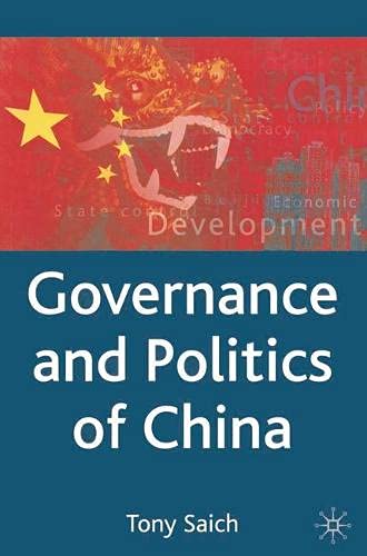 9780333594865: Governance and Politics of China