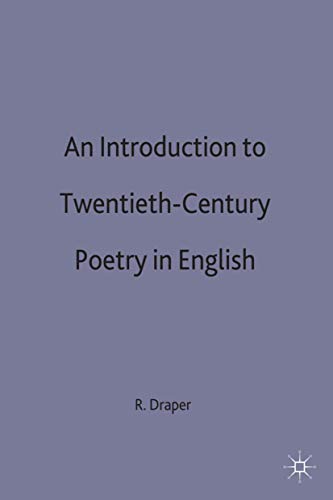 Stock image for An Introduction to Twentieth-Century Poetry in English for sale by Chiron Media