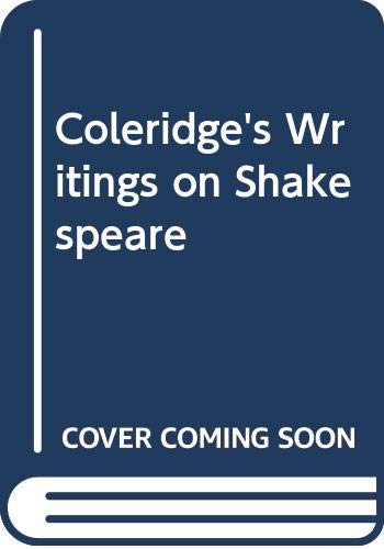 9780333606933: Coleridge's Writings: on Shakespeare