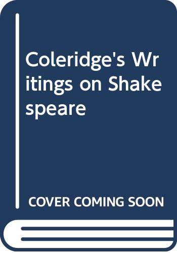 9780333606933: Coleridge's Writings on Shakespeare