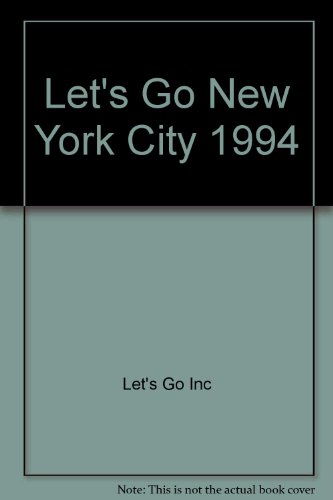 Beispielbild fr Let's Go 1994 City Guides: New York City: The Budget Guides zum Verkauf von AwesomeBooks