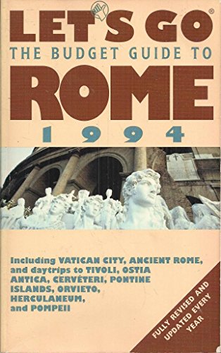 Let's Go 1994 City Guides: Rome: The Budget Guides (9780333611692) by Marco Bussagli