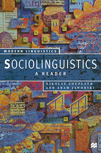 Stock image for Sociolinguistics: A Reader and Coursebook (Palgrave Modern Linguistics) for sale by AwesomeBooks