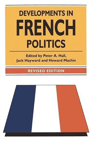 Beispielbild fr Developments in French Politics zum Verkauf von AwesomeBooks