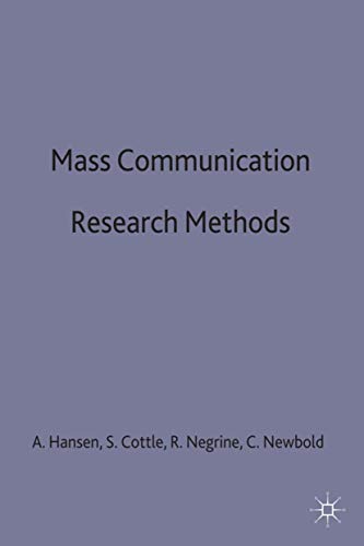9780333617090: Mass Communication Research Methods