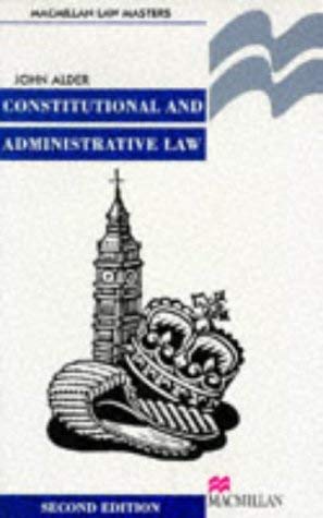 Beispielbild fr Constitutional and Administrative Law (Professional Master S.) zum Verkauf von WorldofBooks