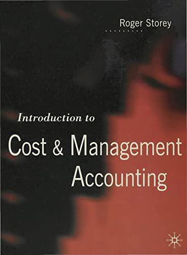 9780333623176: Introduction to Cost and Management Accounting