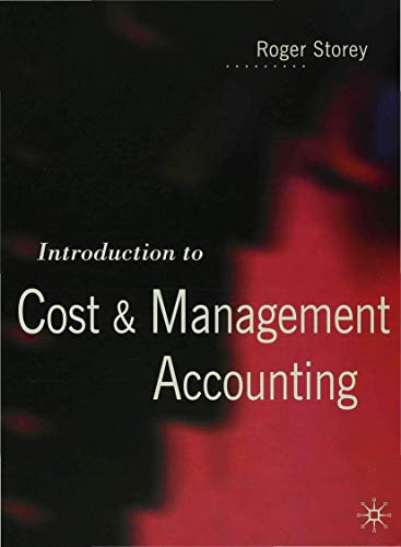 Stock image for Introduction to Cost and Management Accounting for sale by WorldofBooks