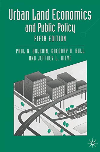 Stock image for Urban Land Economics and Public Policy (Building and Surveying Series) for sale by Brit Books