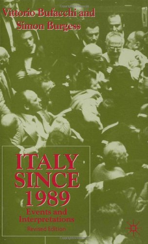 Beispielbild fr Italy Since 1989: Events and Interpretations zum Verkauf von Cambridge Rare Books