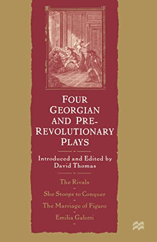 Stock image for Four Georgian and Pre-Revolutionary Plays for sale by Better World Books Ltd