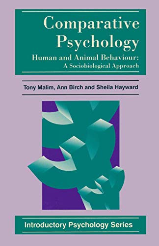 Imagen de archivo de Comparative Psychology : Human and Animal Behaviour: a Sociobiological Approach a la venta por Better World Books Ltd