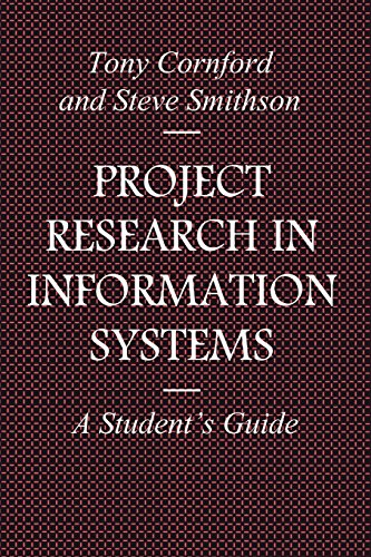 Imagen de archivo de Project Research in Information Systems: A Student's Guide (Macmillan Information Systems) a la venta por BookHolders