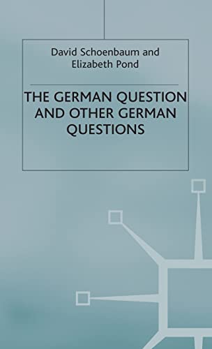 9780333647936: The German Question and Other German Questions (St Antony's Series)