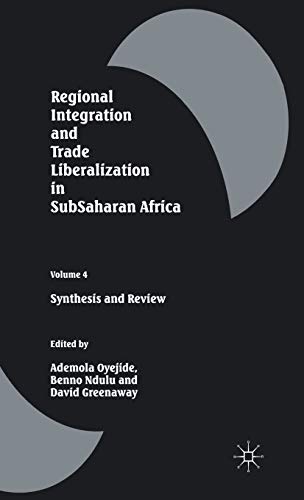 Stock image for Regional Integration and Trade Liberalization in Subsaharan Africa for sale by Kennys Bookshop and Art Galleries Ltd.