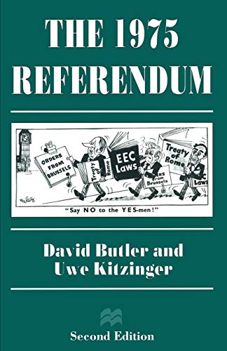 9780333662908: The 1975 Referendum