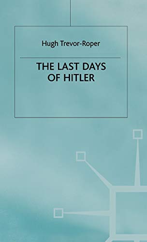 Stock image for THE LAST DAYS OF HITLER for sale by BennettBooksLtd