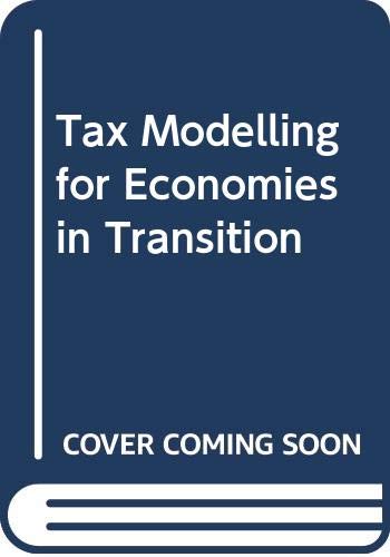 9780333663196: Tax Modelling for Economies in Transition