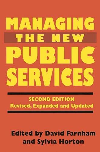 Beispielbild fr Managing the new public services zum Verkauf von Phatpocket Limited