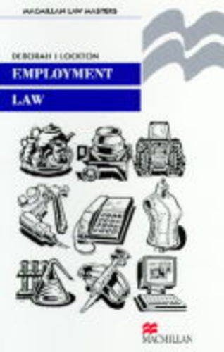 Stock image for Employment Law (Palgrave Law Masters) for sale by Goldstone Books