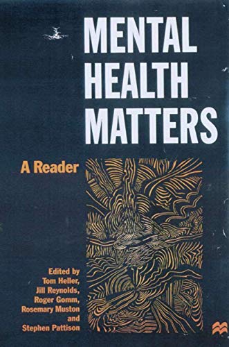 Imagen de archivo de Mental Health Matters: A Reader a la venta por Henffordd Books