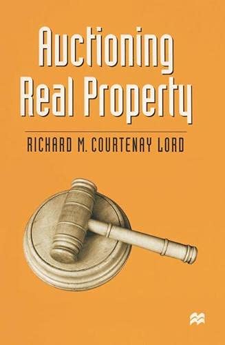 Imagen de archivo de Auctioning Real Property (Building & Surveying Series) a la venta por WorldofBooks